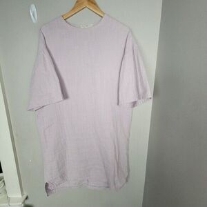 Mimu Maxi Lilac Cotton Gauze Drift Dress Small